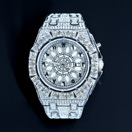 Iced Out Watch – 35mm Hip-Hop Shiny Wrist Watch