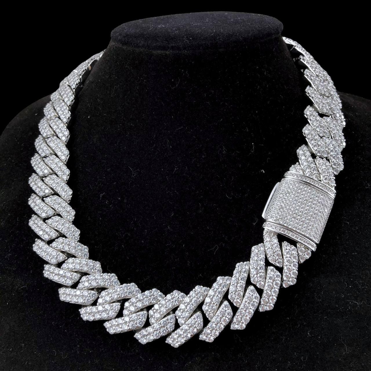 20mm Cuban Link Chain - Iced Out Men’s Necklace