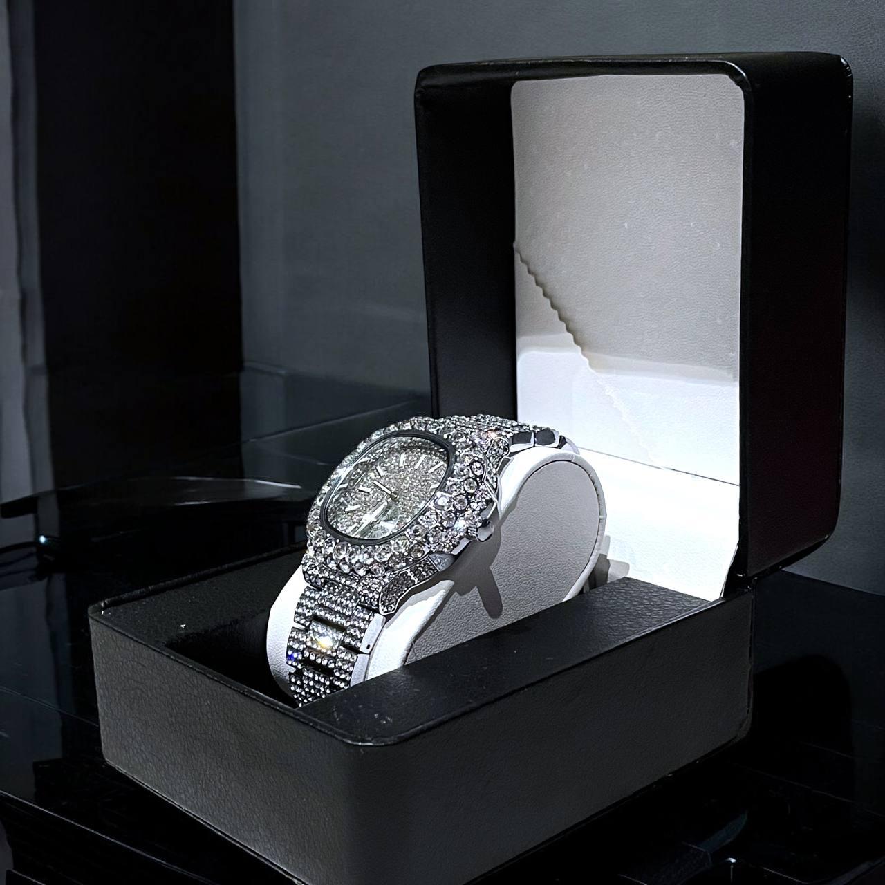 Iced-Out Watch – Wrist Watch for Men + FREE GIFT