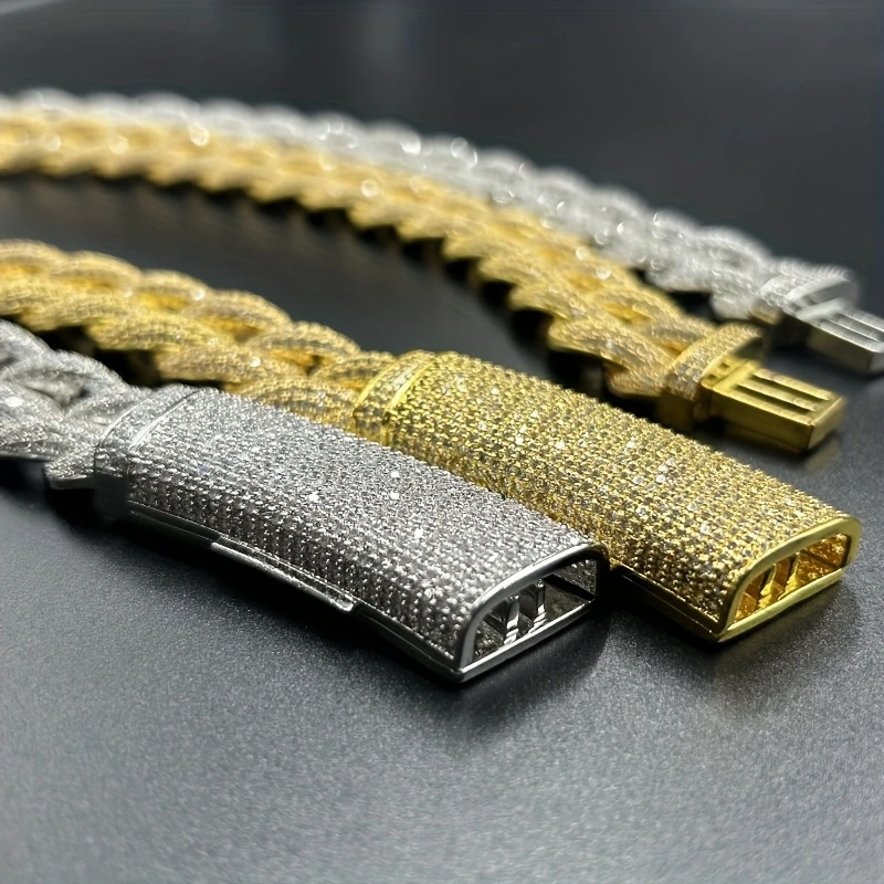 20MM Miami Cuban Chain with Long Buckle – Hip-Hop Necklace in Gold or Silver, 18–24in