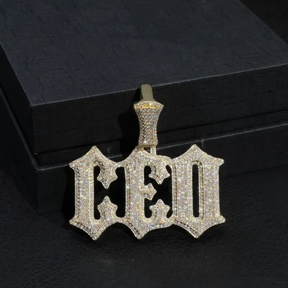 Custom Name Pendant – Iced-Out Necklace with LuxGlow™ Stones
