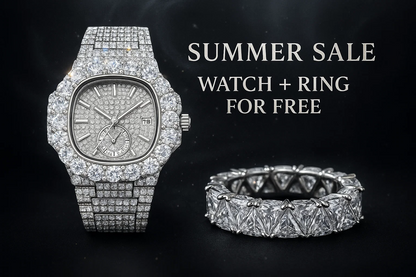 Iced-Out Watch – Wrist Watch for Men + FREE GIFT
