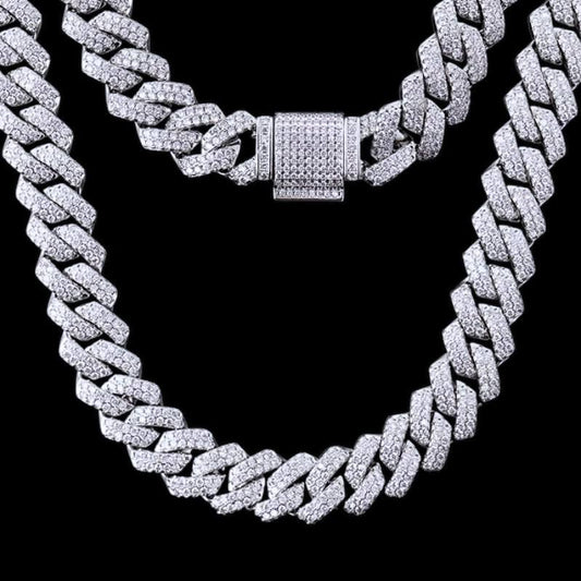 20mm Cuban Link Chain -  Iced Out Men’s Necklace