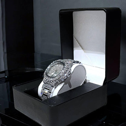 Iced-Out Watch – Wrist Watch for Men + FREE GIFT