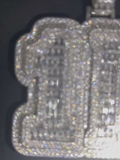 Custom Iced-Out Pendant – Personalized Hip-Hop Name Necklace with LuxGlow™ Stones